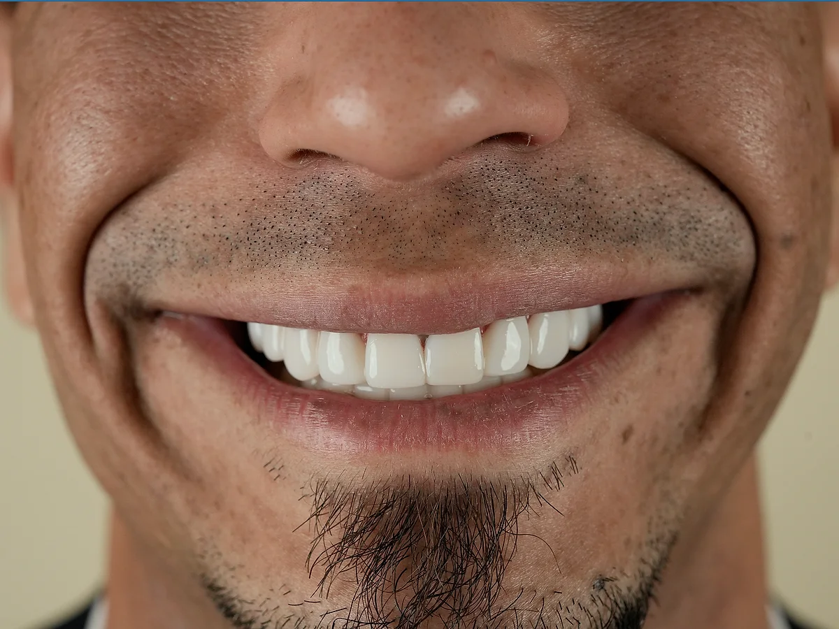 After — Composite Veneers — Gap Closure