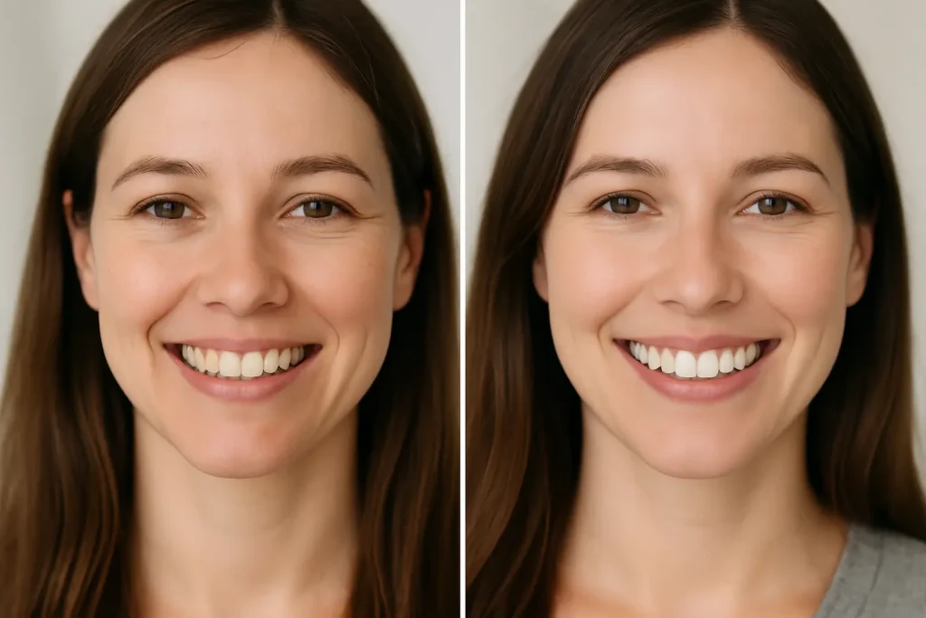 Composite Veneers Before and After: What Changes