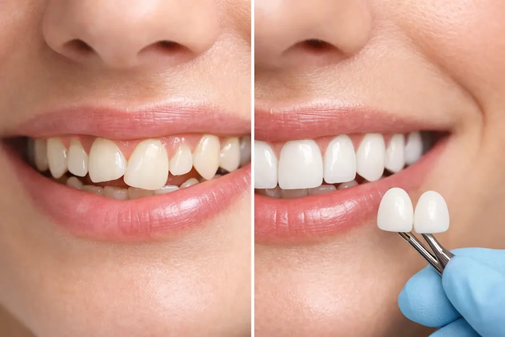 Porcelain Veneers for Crooked Teeth